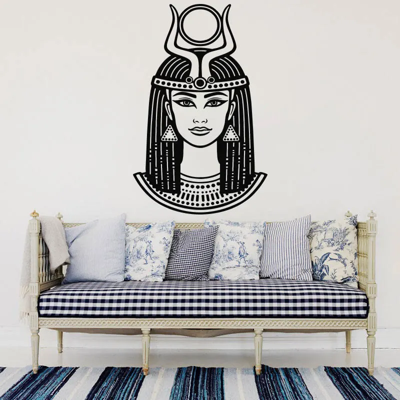 Vinyl Floor Plank - Empress Nefertiti Cleopatra Wall Decal Egyptian