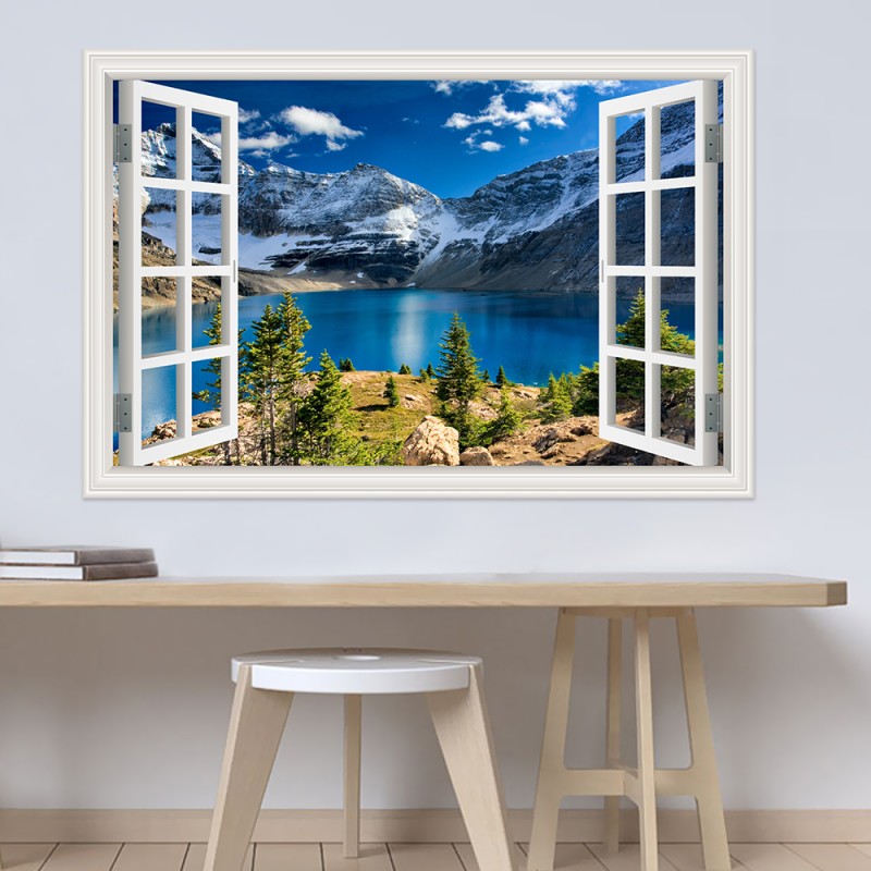 Vinyl Floor Plank - Modern 3D Large Landscape Wall Sticker,