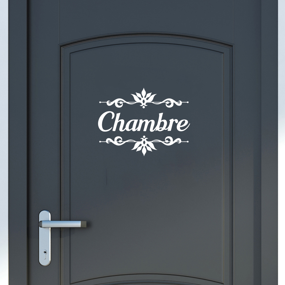 Vinyl Floor Plank - Spanish Chambre Bedroom Door Sticker Decal
