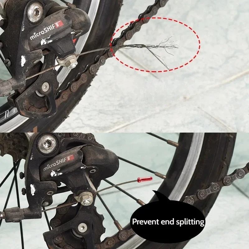 50/100PCS Bicycle Cable End Ca - Wire Connector Cap ulasan dan harga