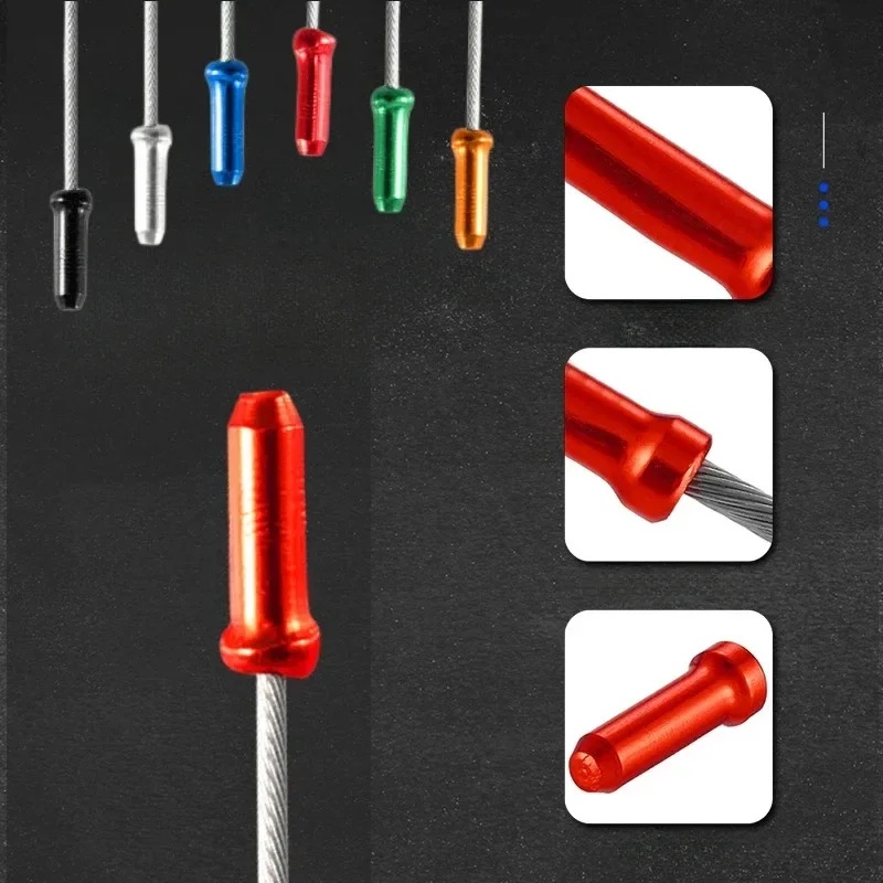 50/100PCS Bicycle Cable End Ca - Wire Connector Cap ulasan dan harga