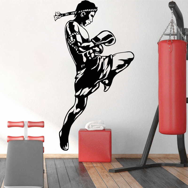 Thai Boxing Decal Muay Boxer V - Vinyl Floor Plank ulasan dan harga