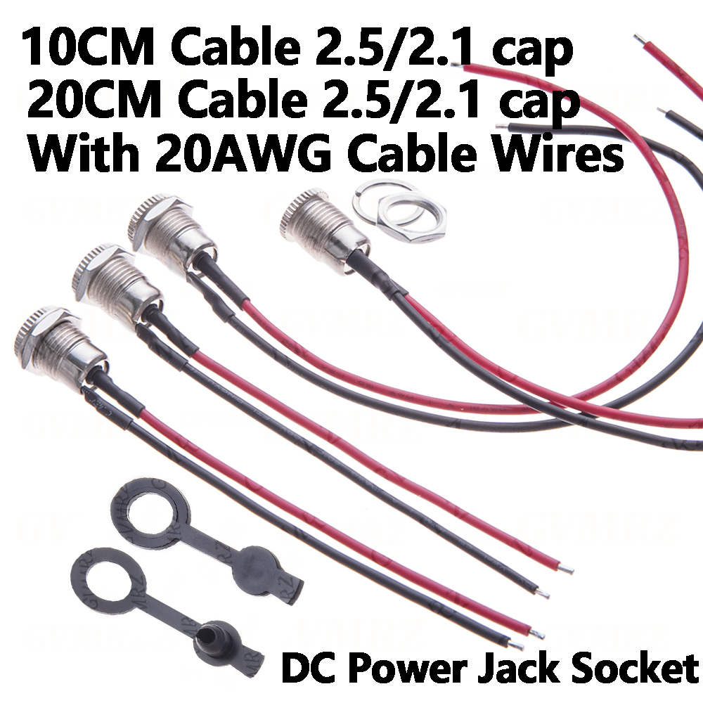 1Pair 5.5x2.1/5.5 x 2.5 DC Pow - Wire Connector Cap ulasan dan harga