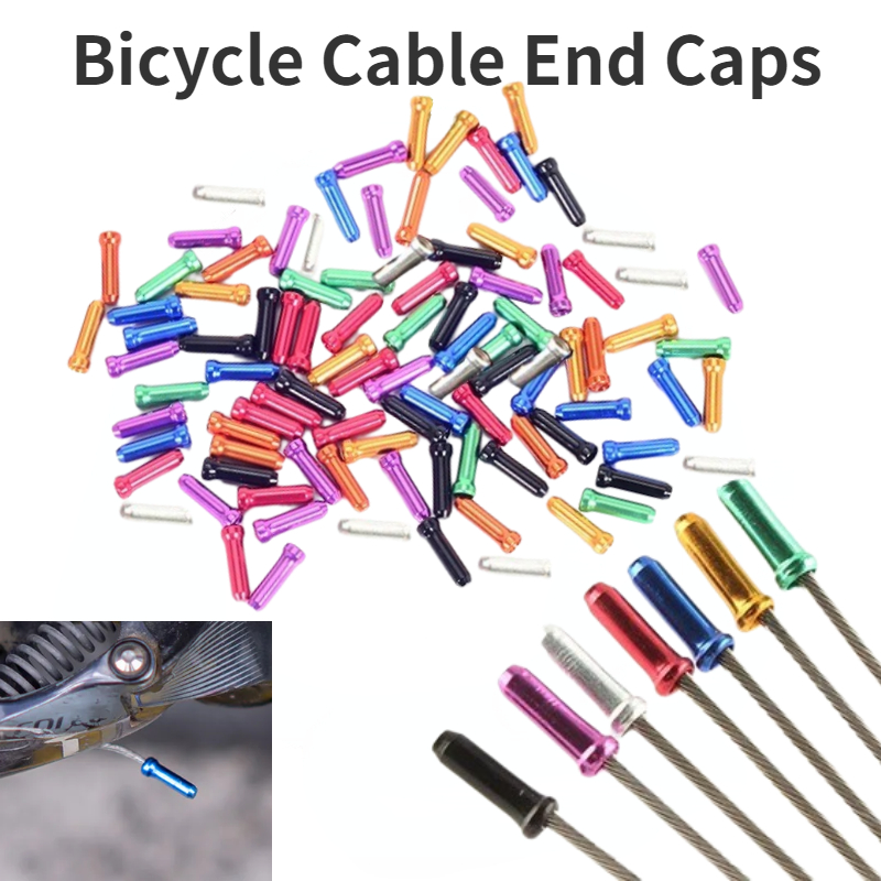 50/100pcs Bicycle Cable End Ca - Wire Connector Cap ulasan dan harga