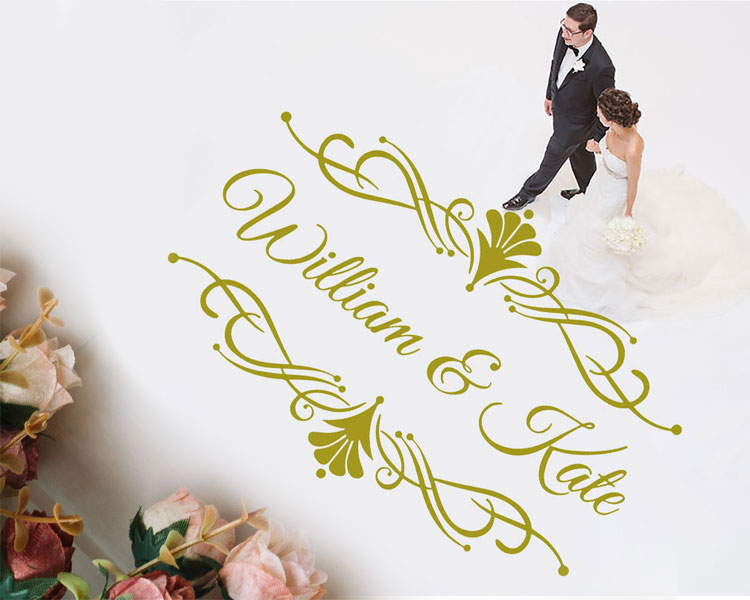 Personalized Name Wedding Danc - Vinyl Floor Plank ulasan dan harga