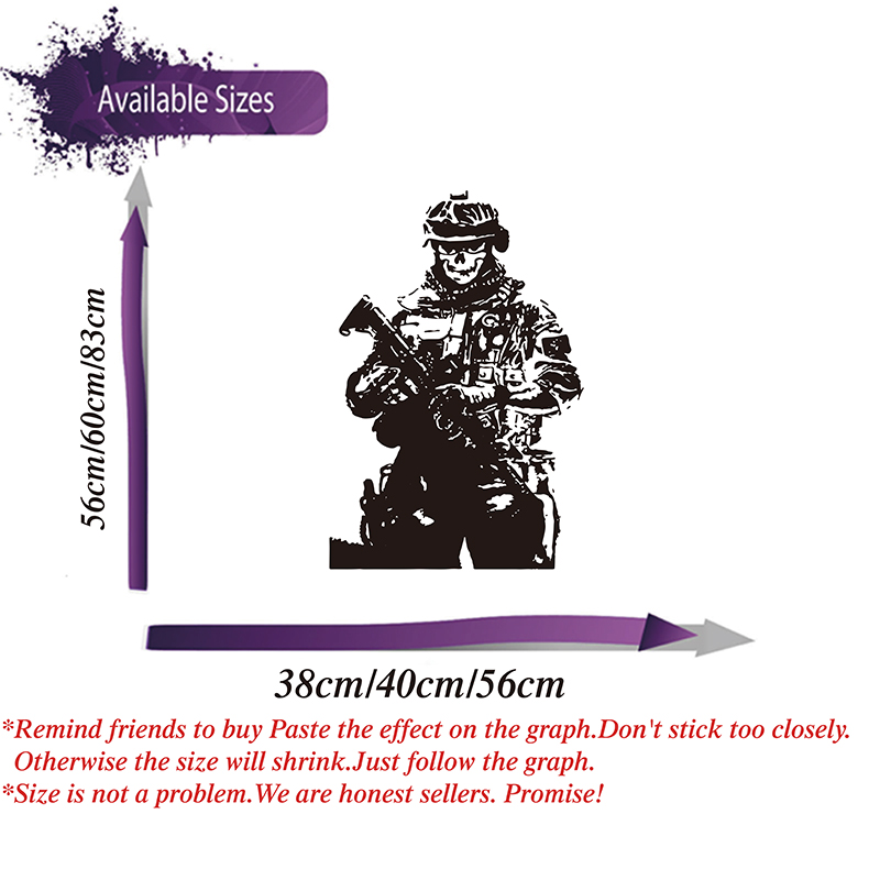 Solider Sniper Skull War Wall  - Vinyl Floor Plank ulasan dan harga
