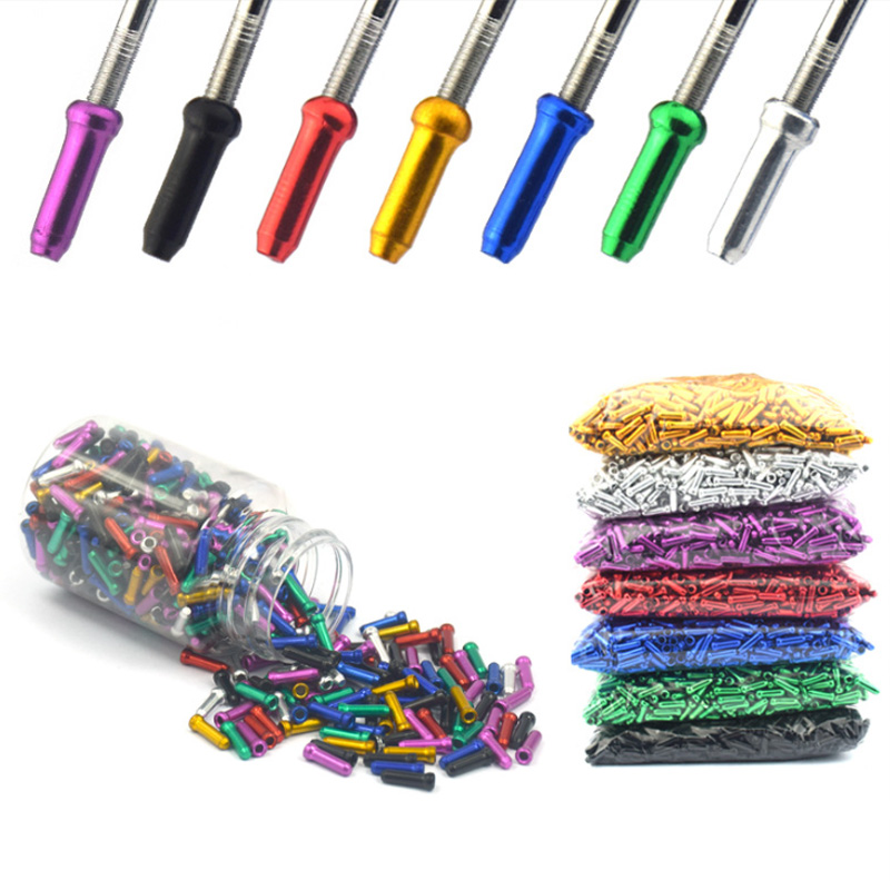 100PCS Bike Shift Brake Cable  - Wire Connector Cap ulasan dan harga