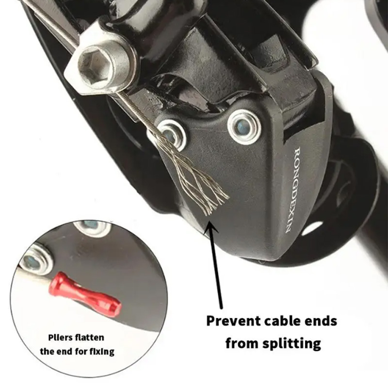 100PCS Bike Shift Brake Cable  - Wire Connector Cap ulasan dan harga