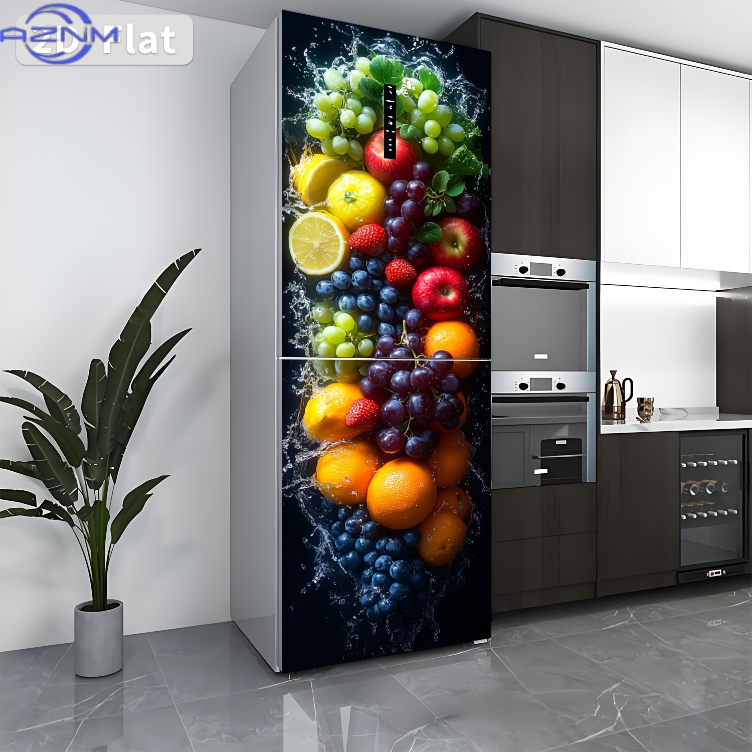 of a Fruit-Themed Fridge Stick - Vinyl Floor Plank ulasan dan harga