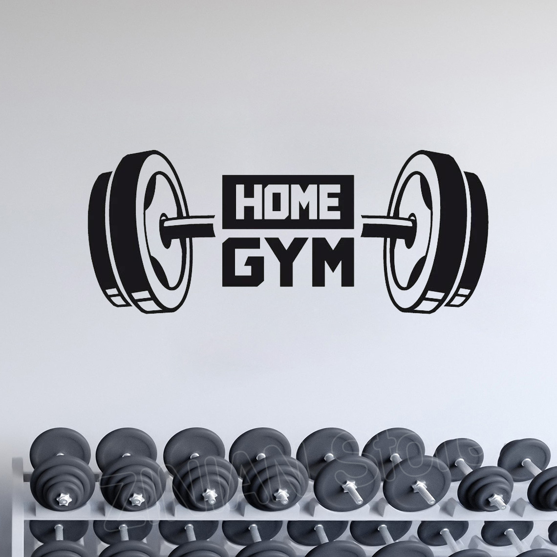 Fitness Home Gym Decor Wall St - Vinyl Floor Plank ulasan dan harga
